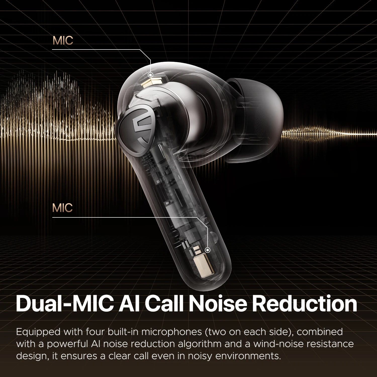 Беспроводные наушники soundpeats t3 pro с активным шумоподавлением - Фотография_4
