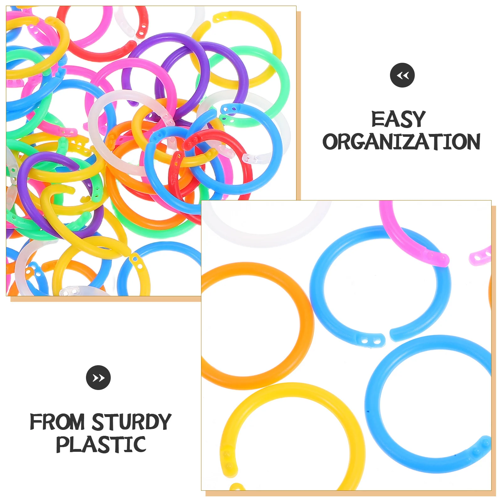Разноцветные пластиковые кольца для переплета - Фотография_6