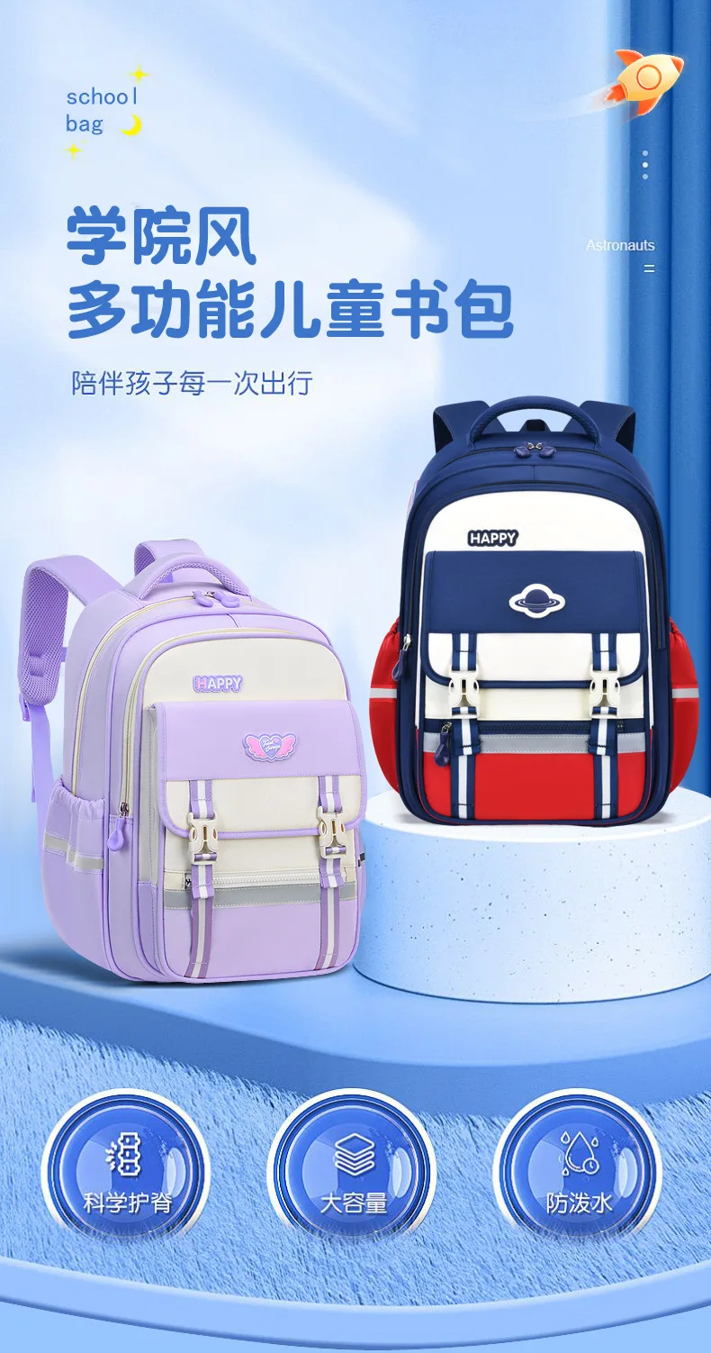 Регулируемый детский школьный рюкзак