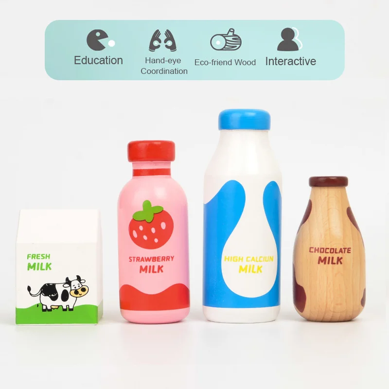 Деревянная бутылка для молока
