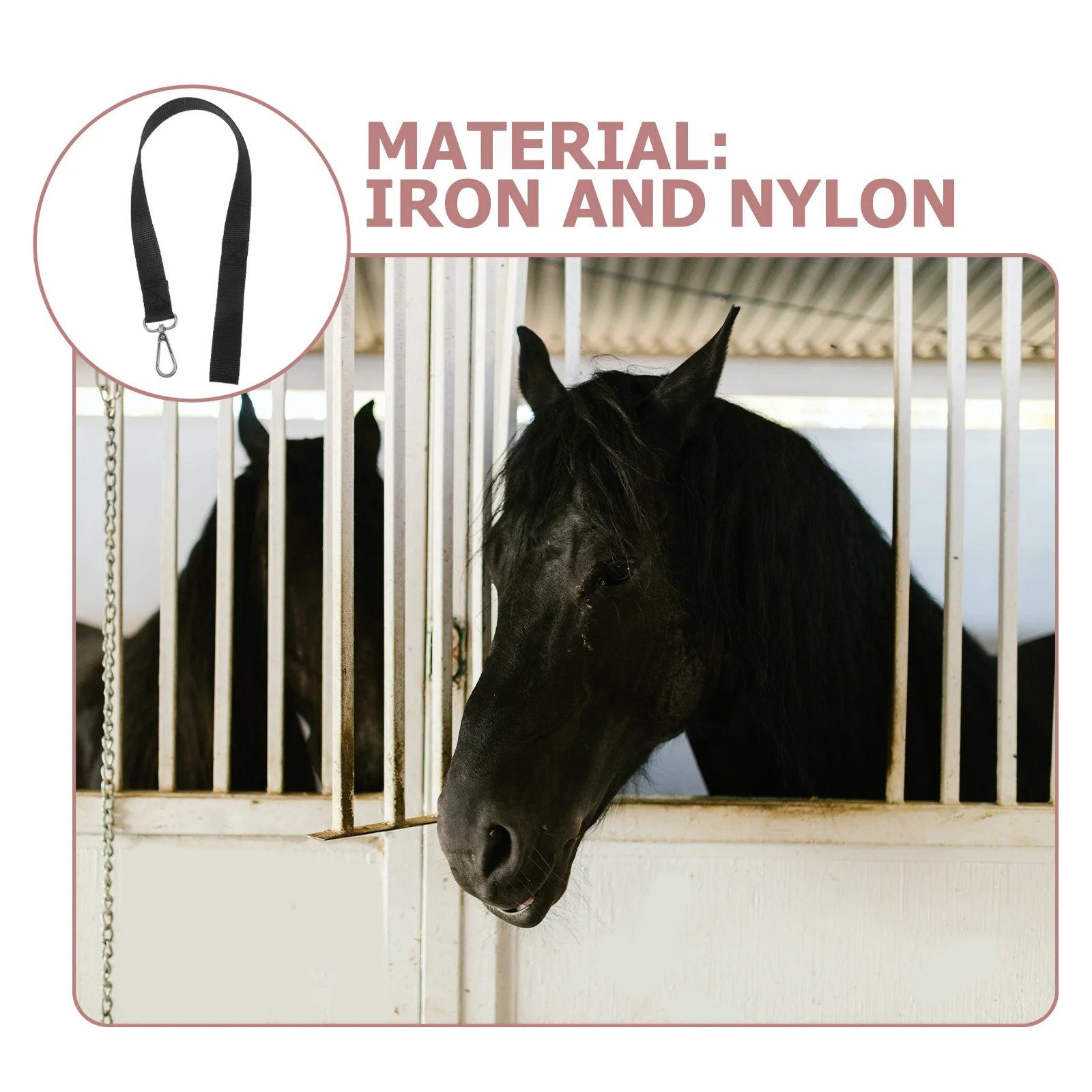 Портативный регулируемый ремень для ведра для лошадей - Фотография_5