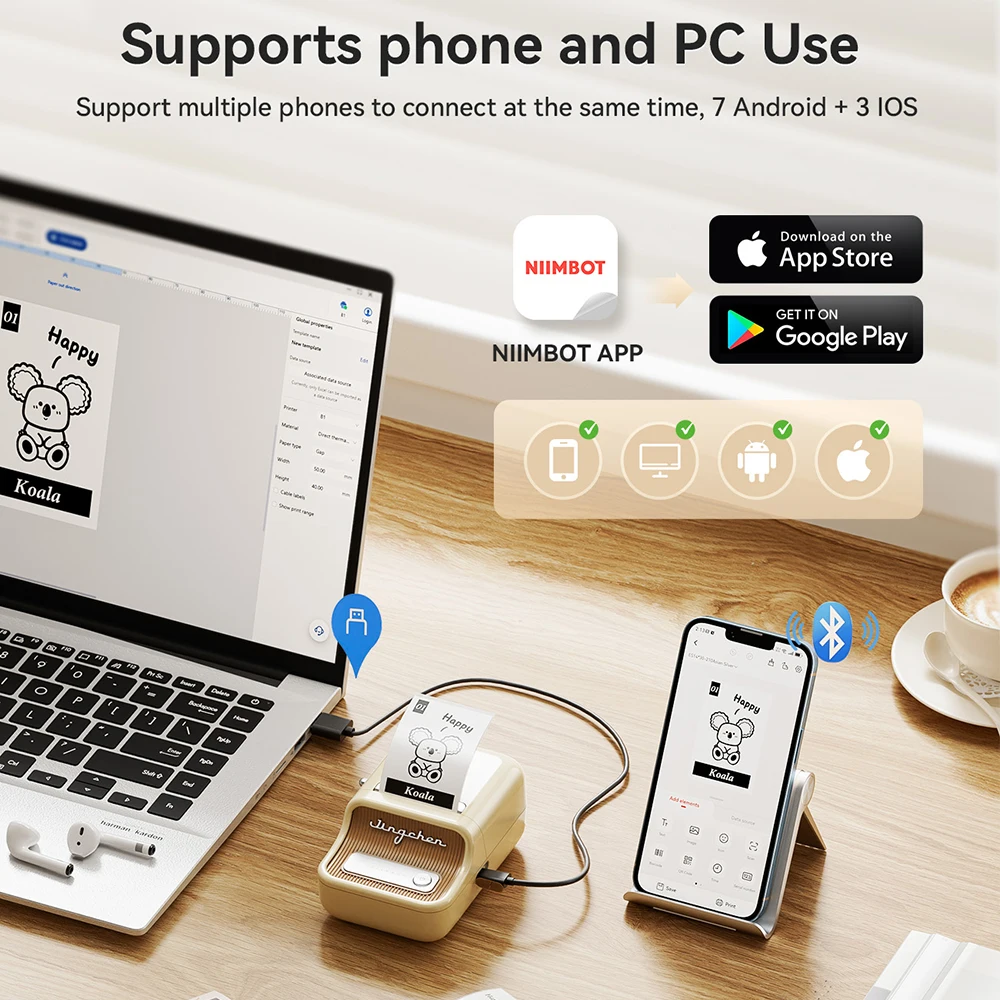 Niimbot термофотокартонная бумага для принтера b21 pro - Фотография_6