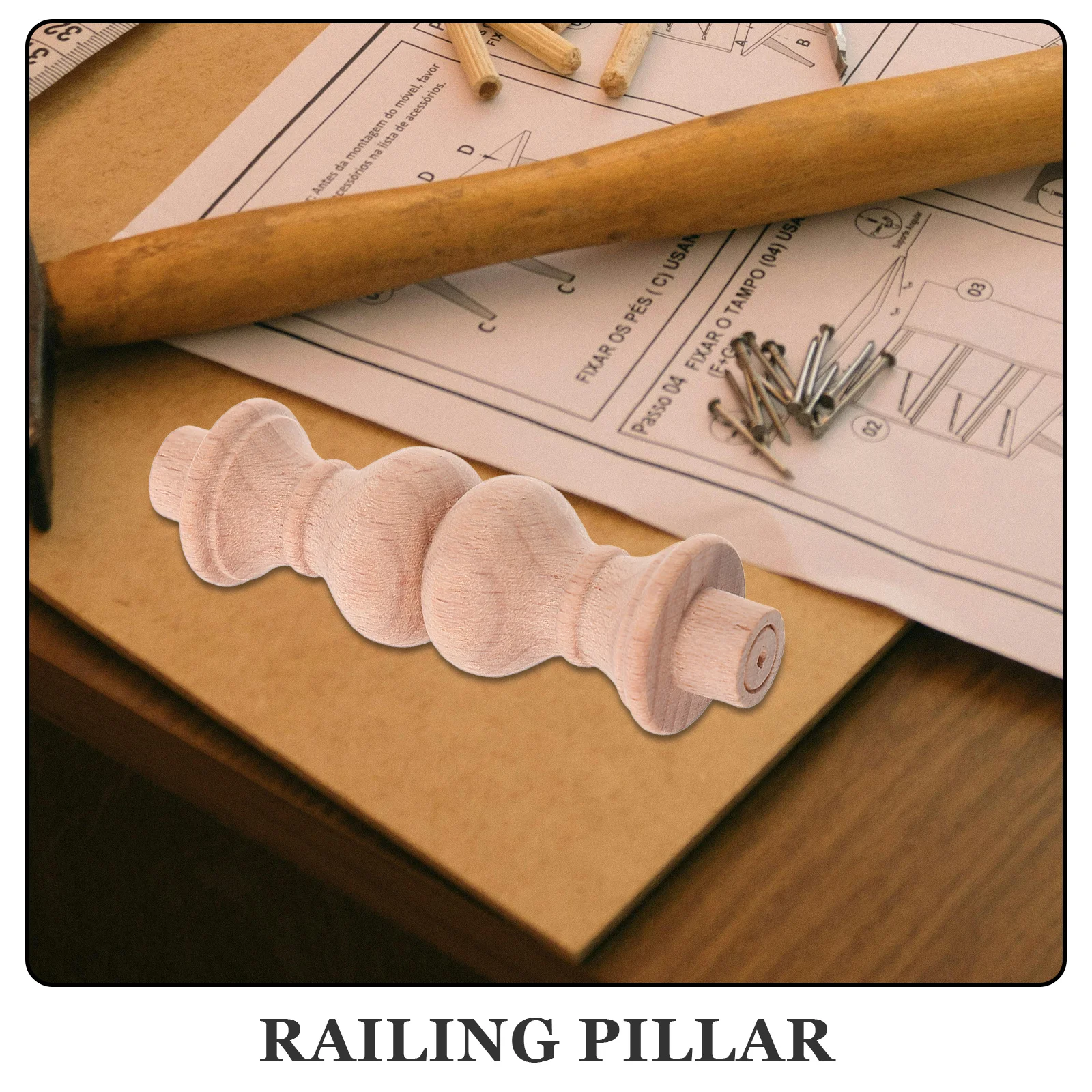 Колонна из цельного дерева - Фотография_2