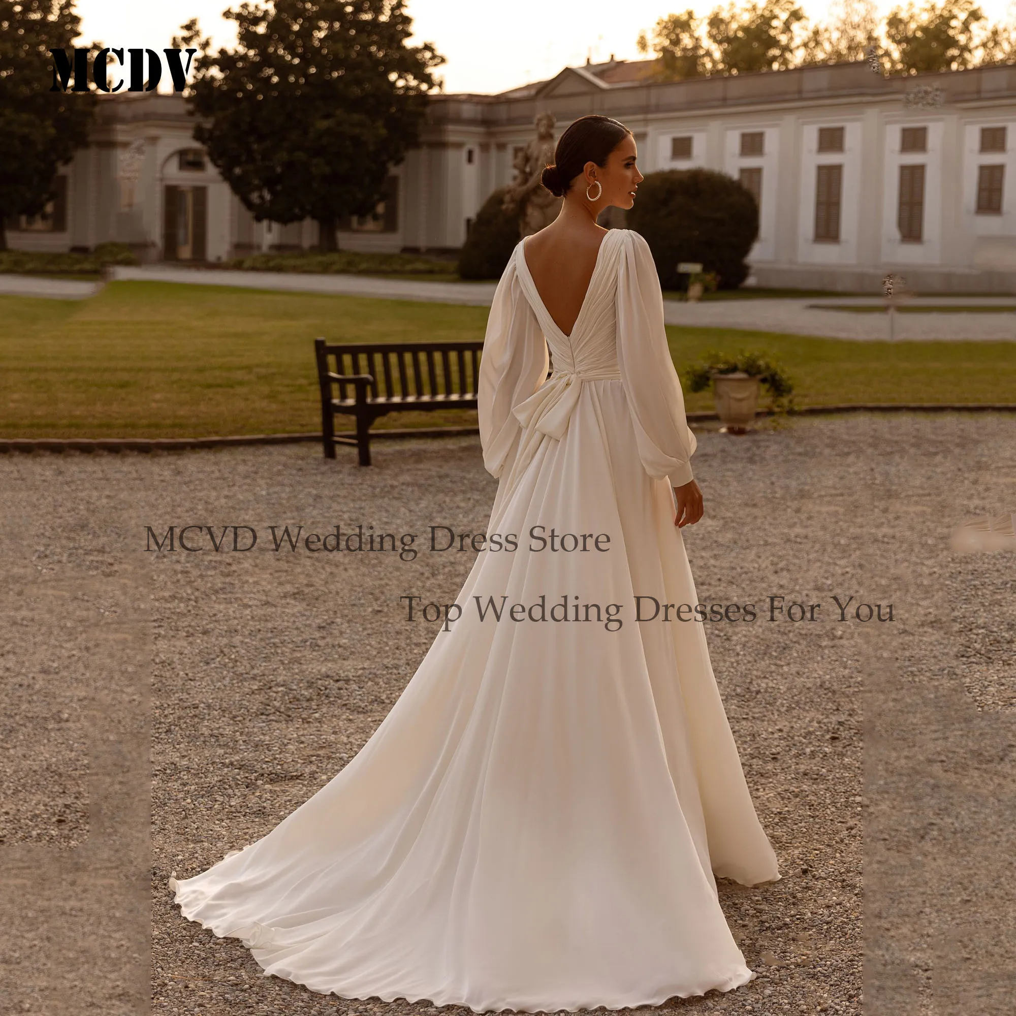 Mcdv шифоновое свадебное платье - Фотография_4