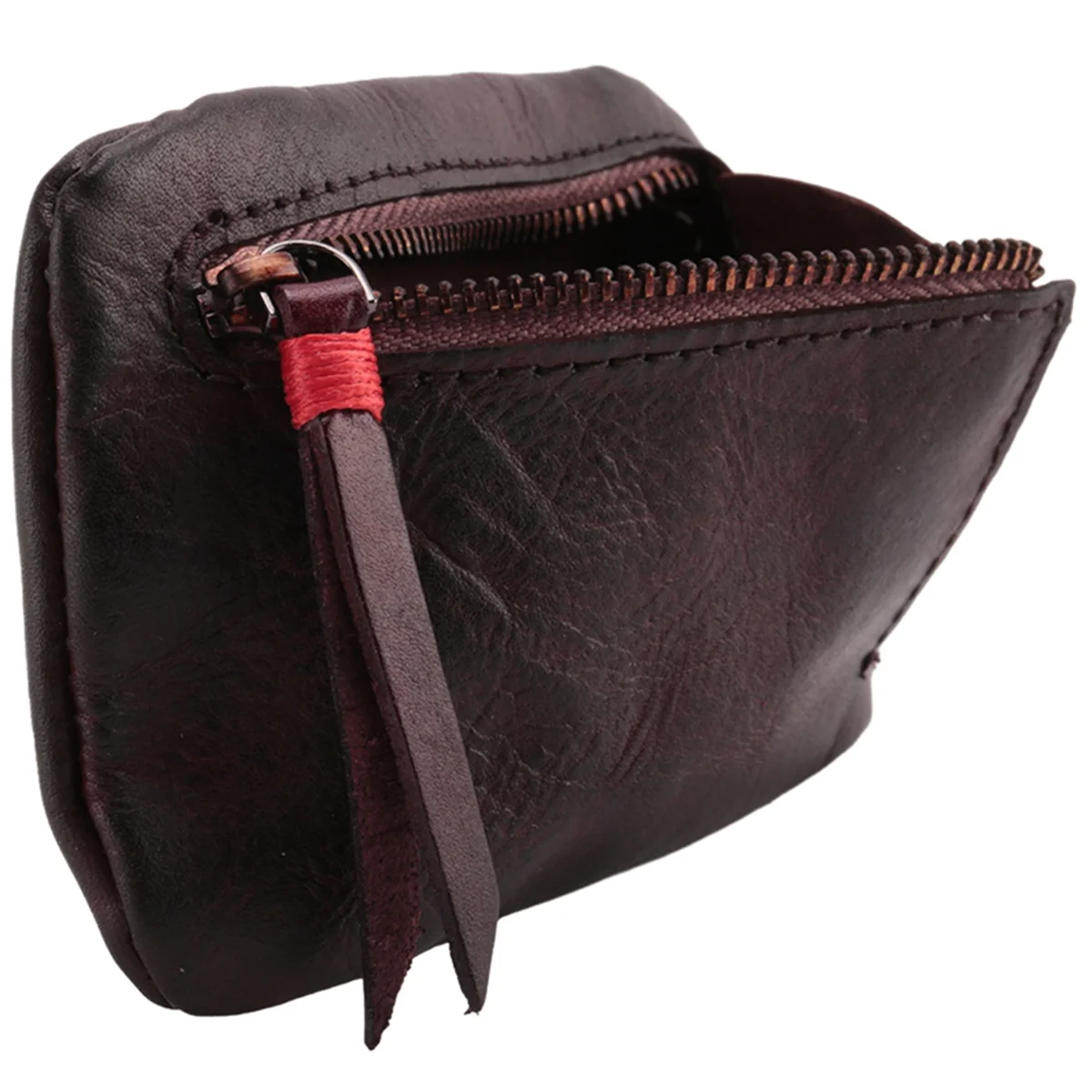 Abqr винтажный мужской мини-кошелек из натуральной кожи - Фотография_5