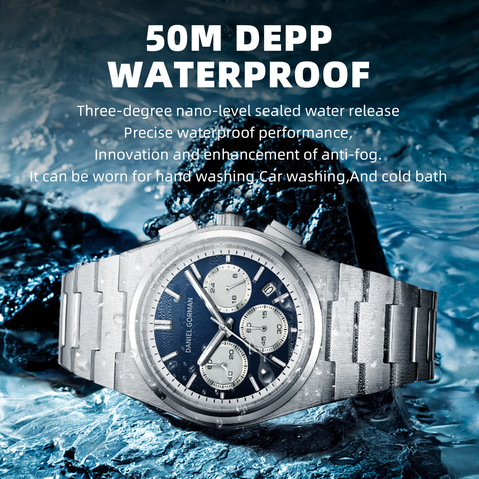 Модные повседневные часы для мужчин - Фотография_3