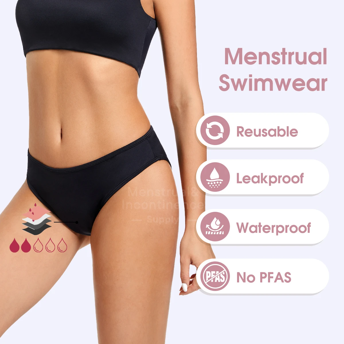 Менструальный купальник для женщин