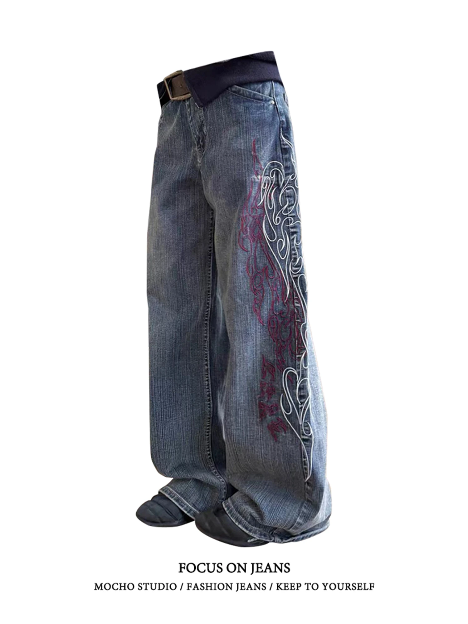 Женские винтажные мешковатые широкие