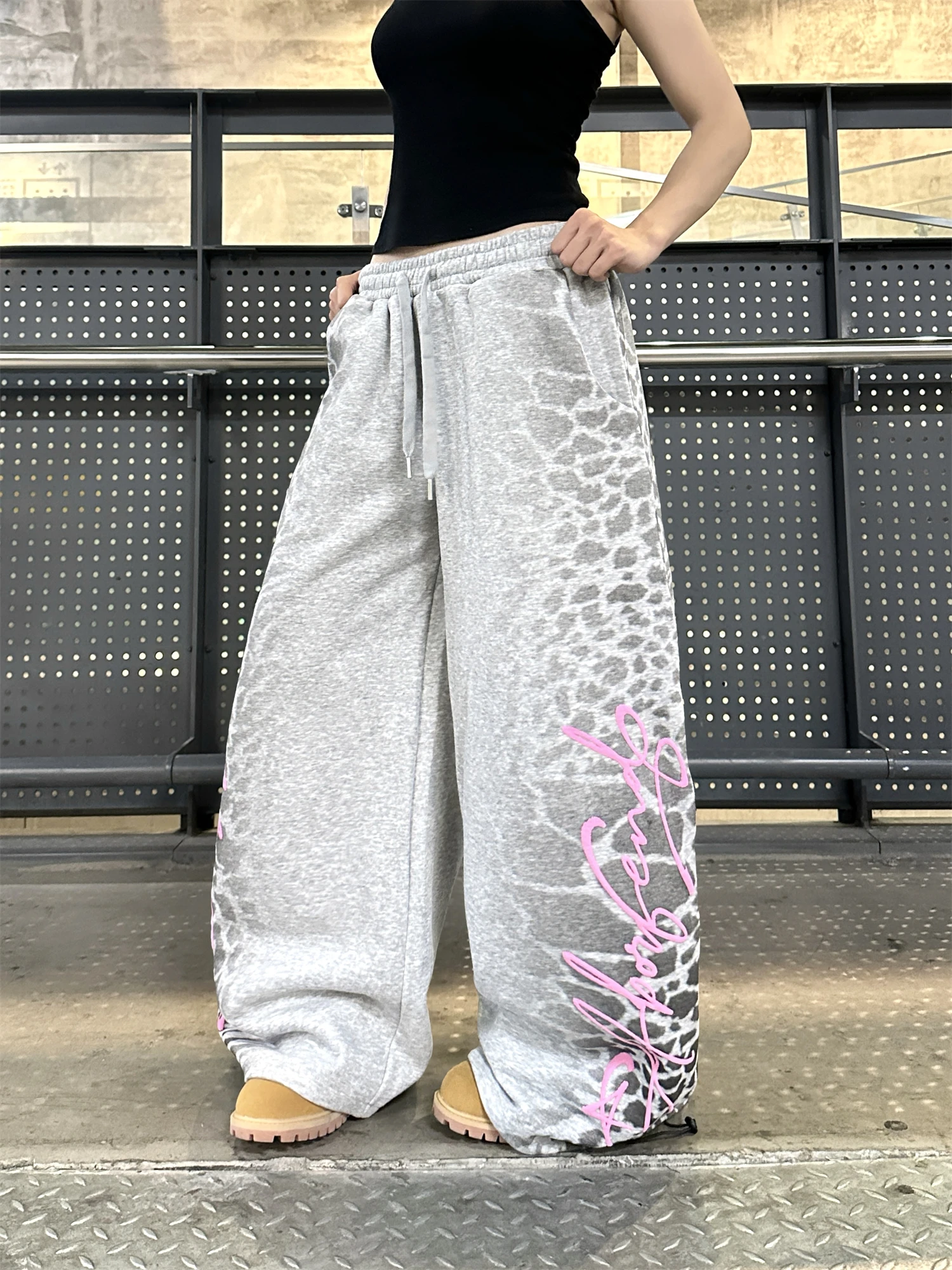 Женские мешковатые спортивные штаны y2k - Фотография_5