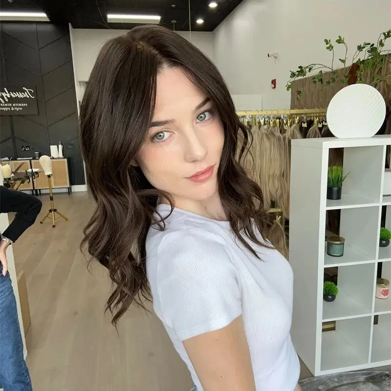 Волна боб выделите коричневый синтетический - Фотография_3