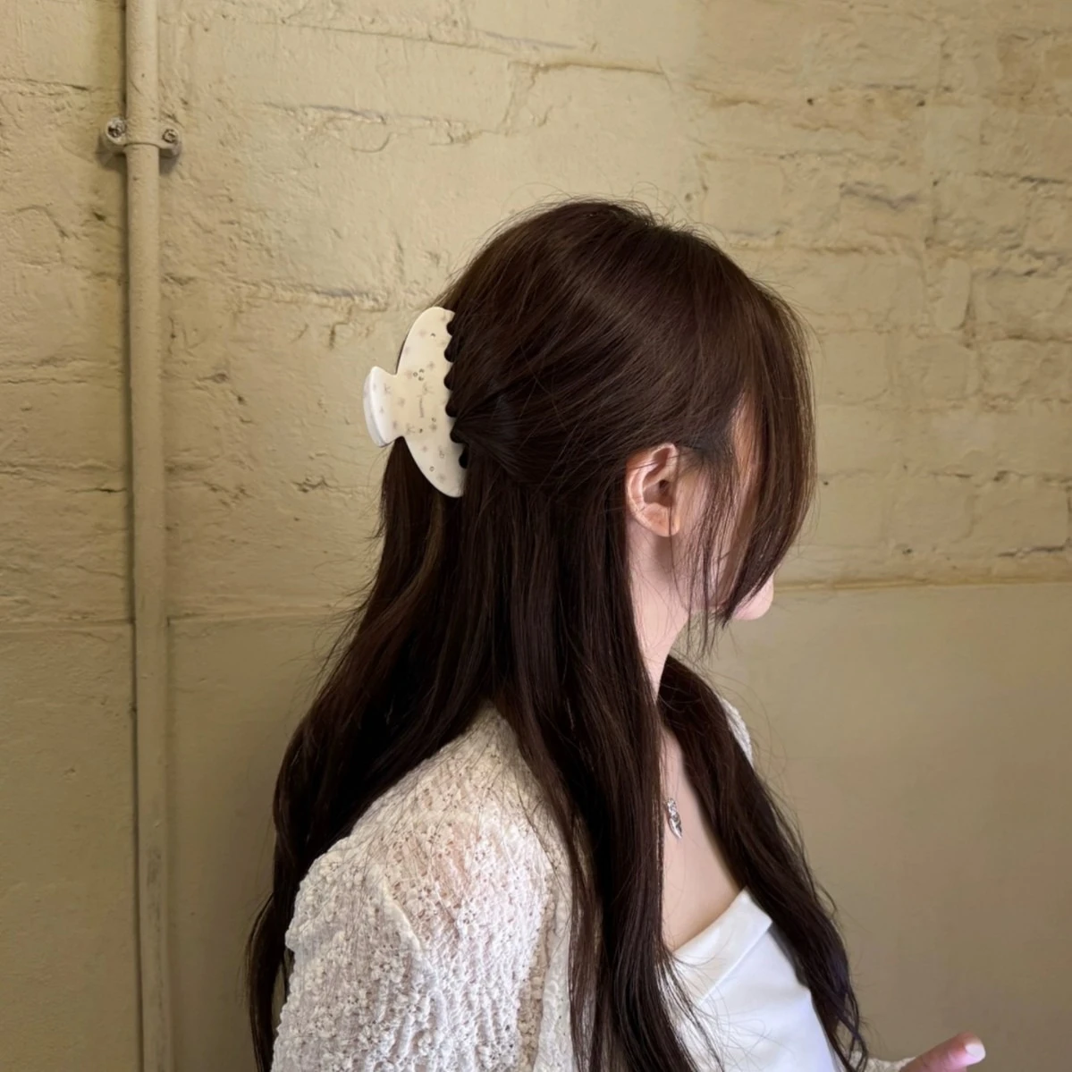 Новые милые розовые заколки для волос с цветочным бантом и стразами - Фотография_5