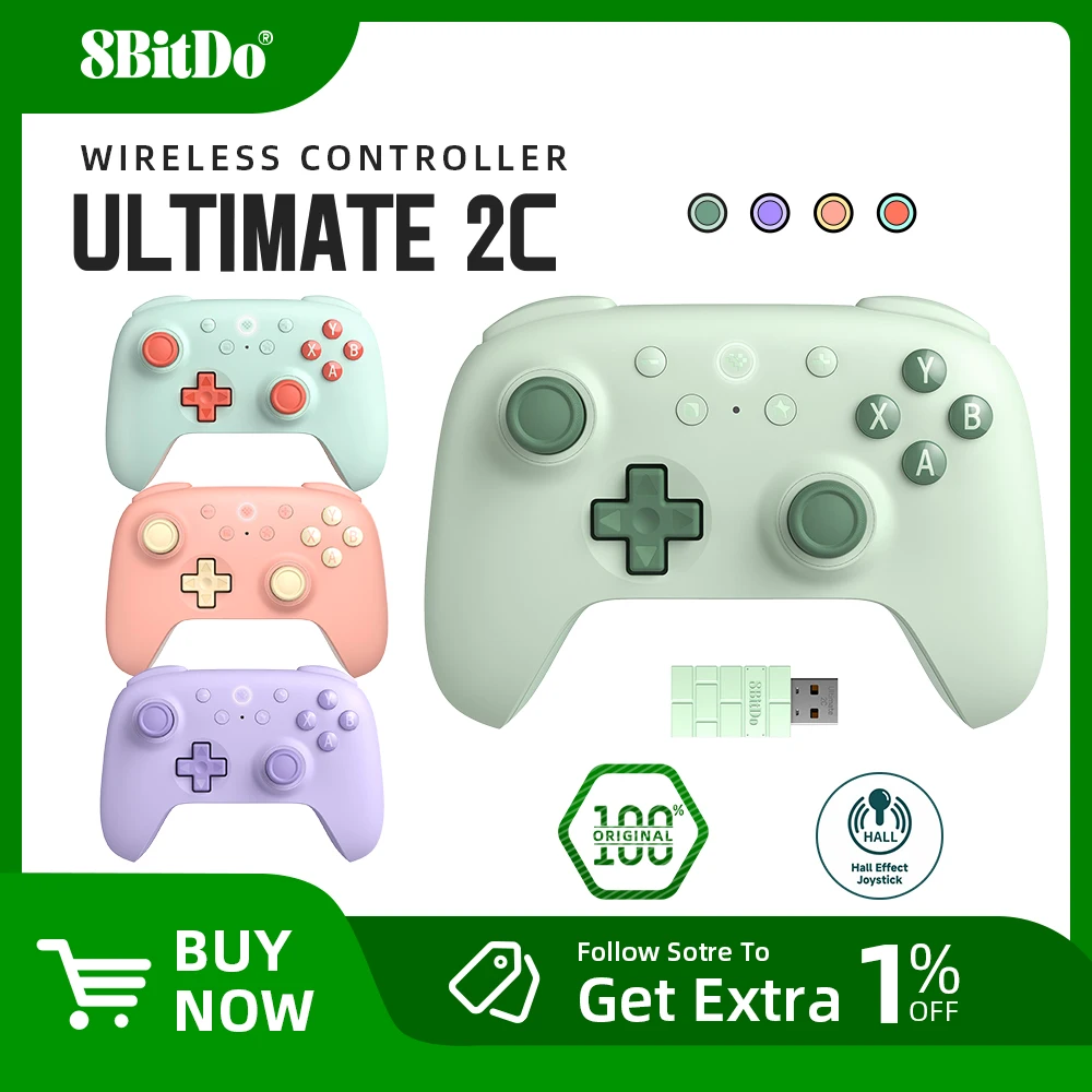 Беспроводной игровой контроллер 8bitdo ultimate 2c для пк