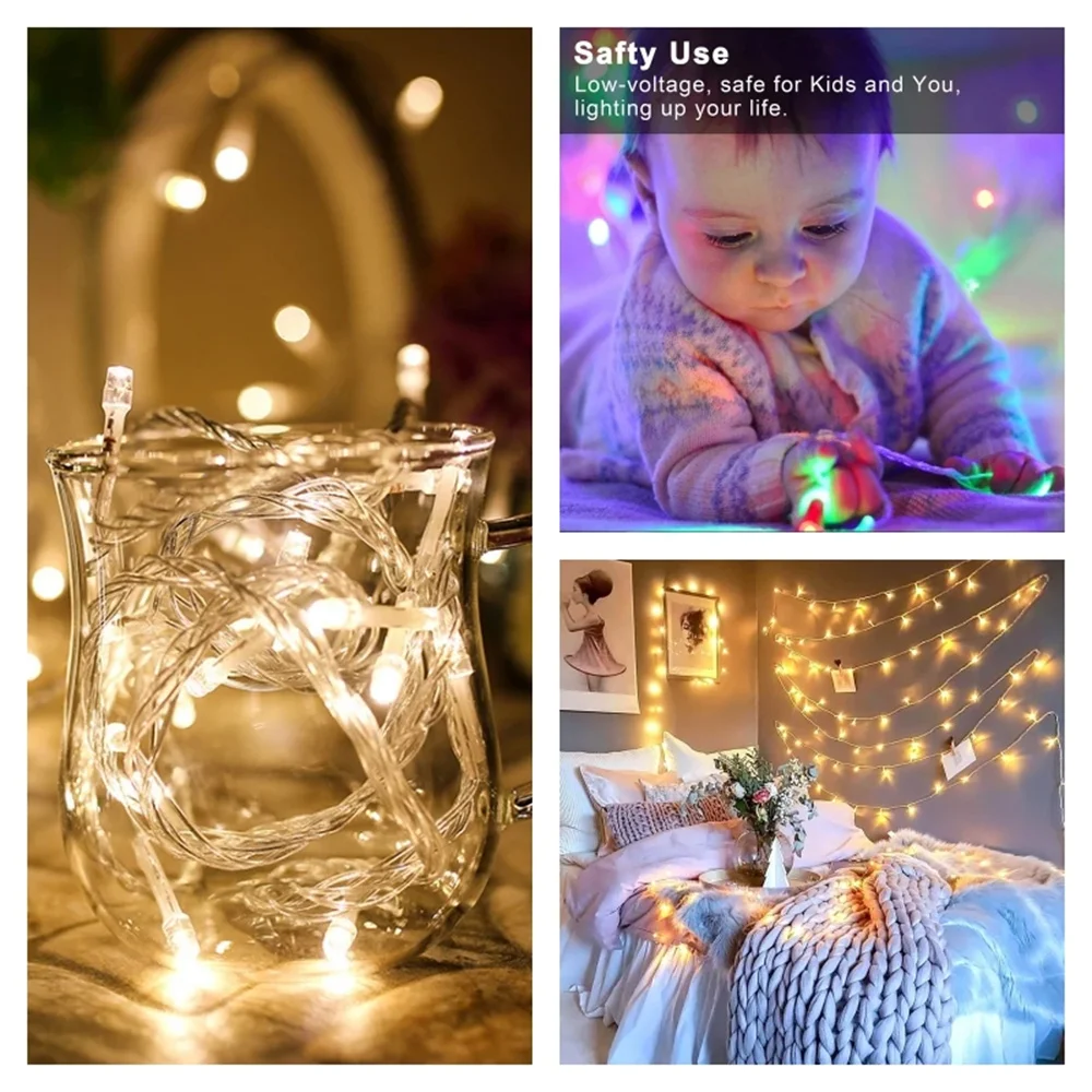 80led fairy light string светодиодные - Фотография_6
