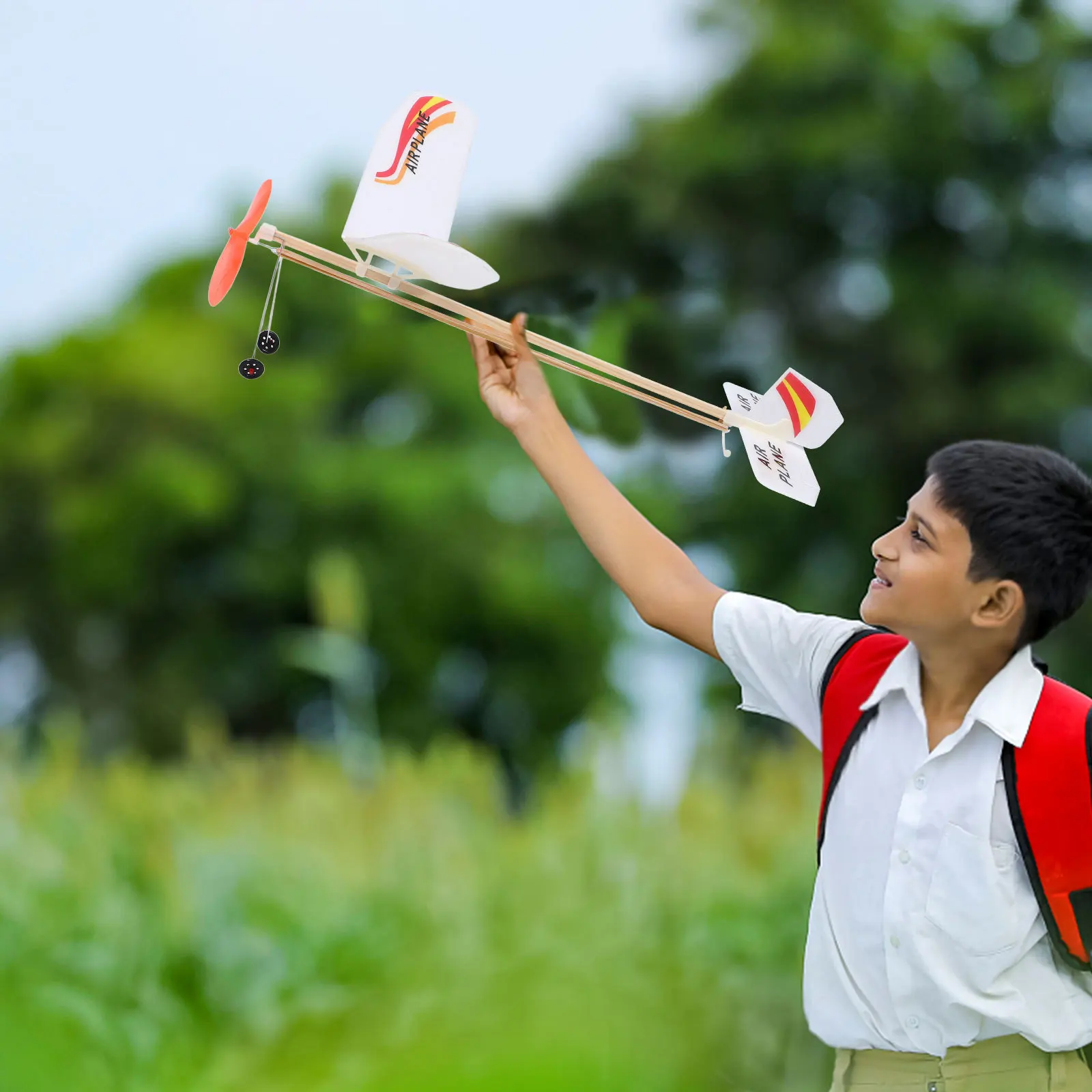 1 комплект, маленький легкий планер с резиновой лентой - Фотография_2