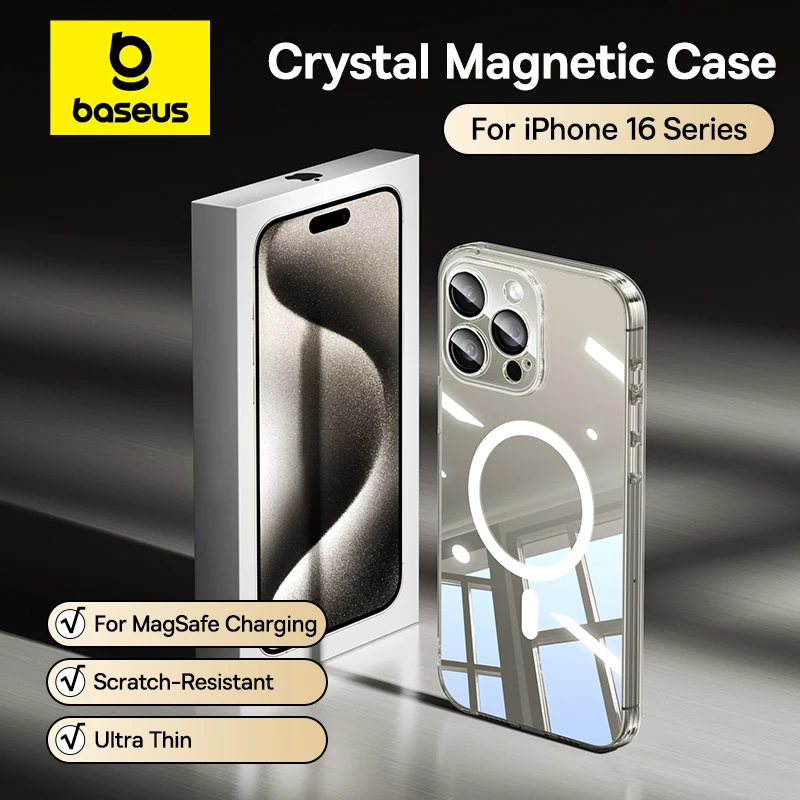 Магнитный чехол baseus для iphone 16