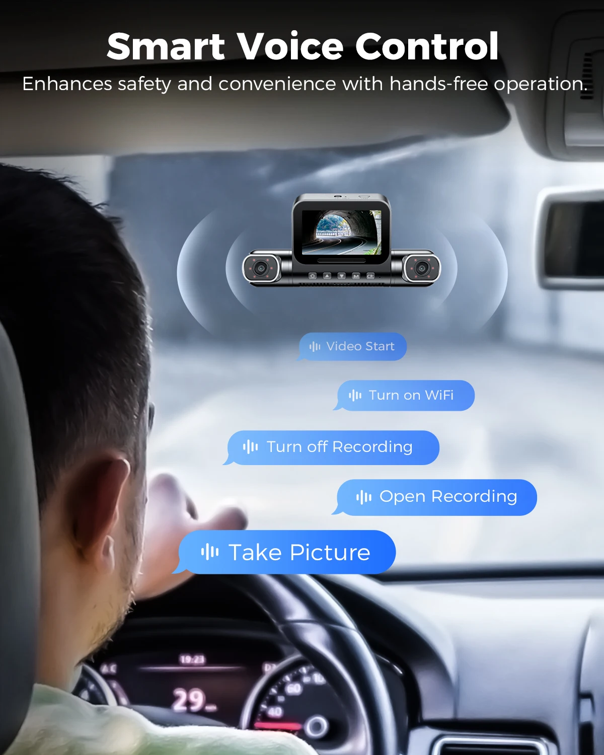 Azdome видеорегистратор m660 2k+3*1080p - Фотография_6