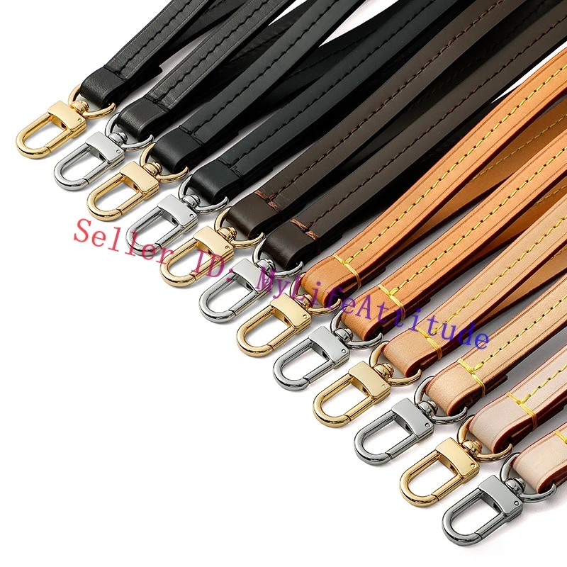 Ремешок на запястье из натуральной кожи vachetta для дизайнерской сумки - Фотография_4