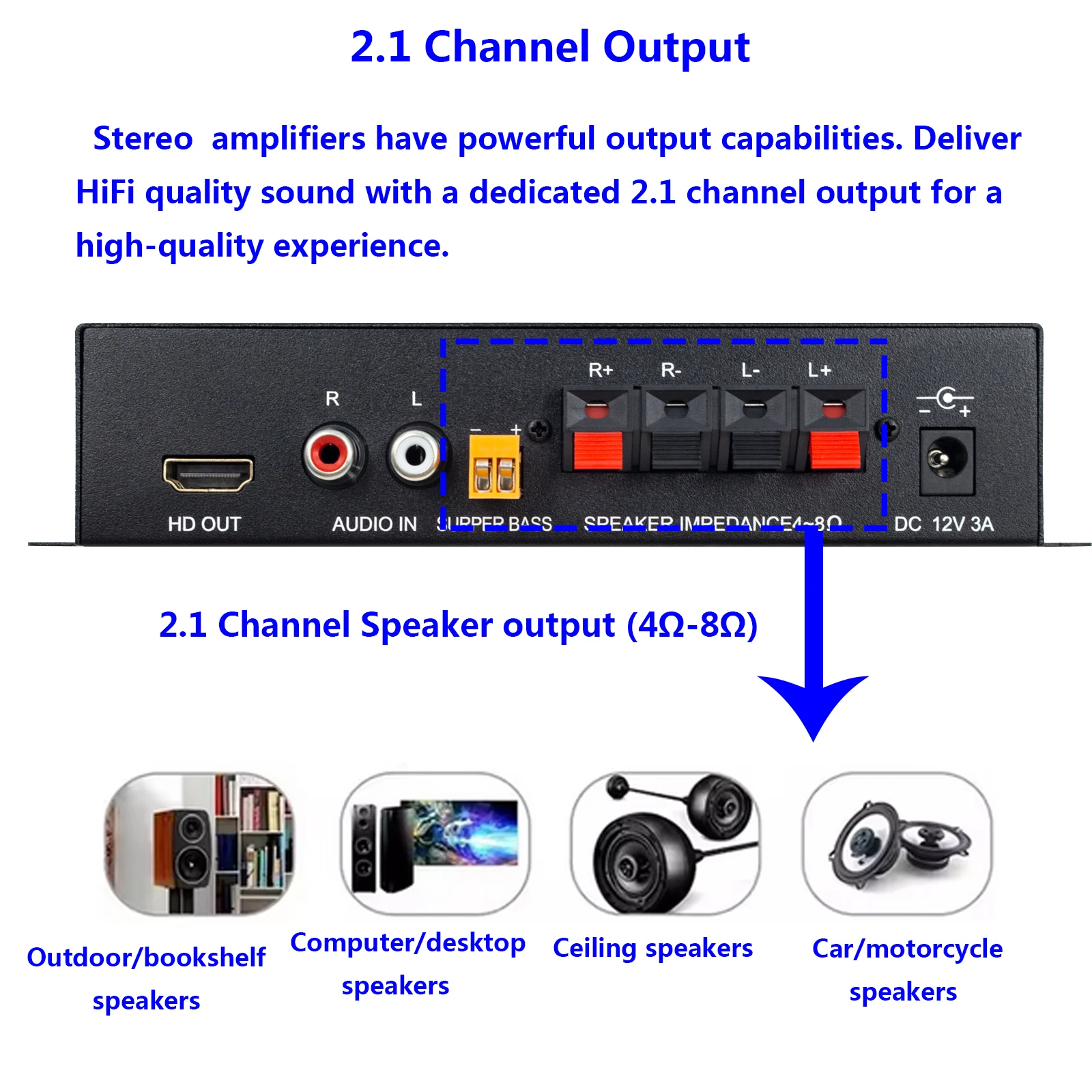 St-838 hifi 2,1-канальный усилитель - Фотография_4