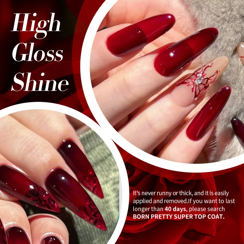 Blood red желейный гель-лак для - Фотография_3