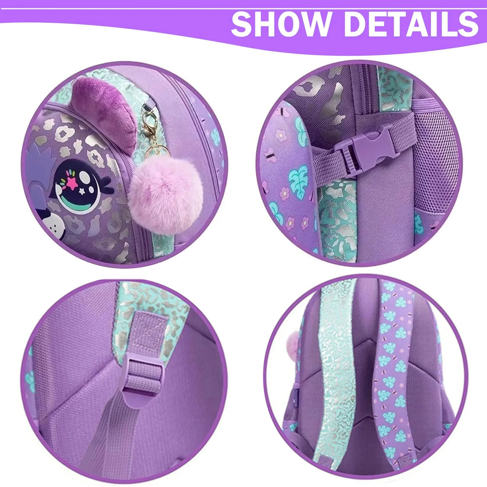 Рюкзак на колесиках для девочек - Фотография_4