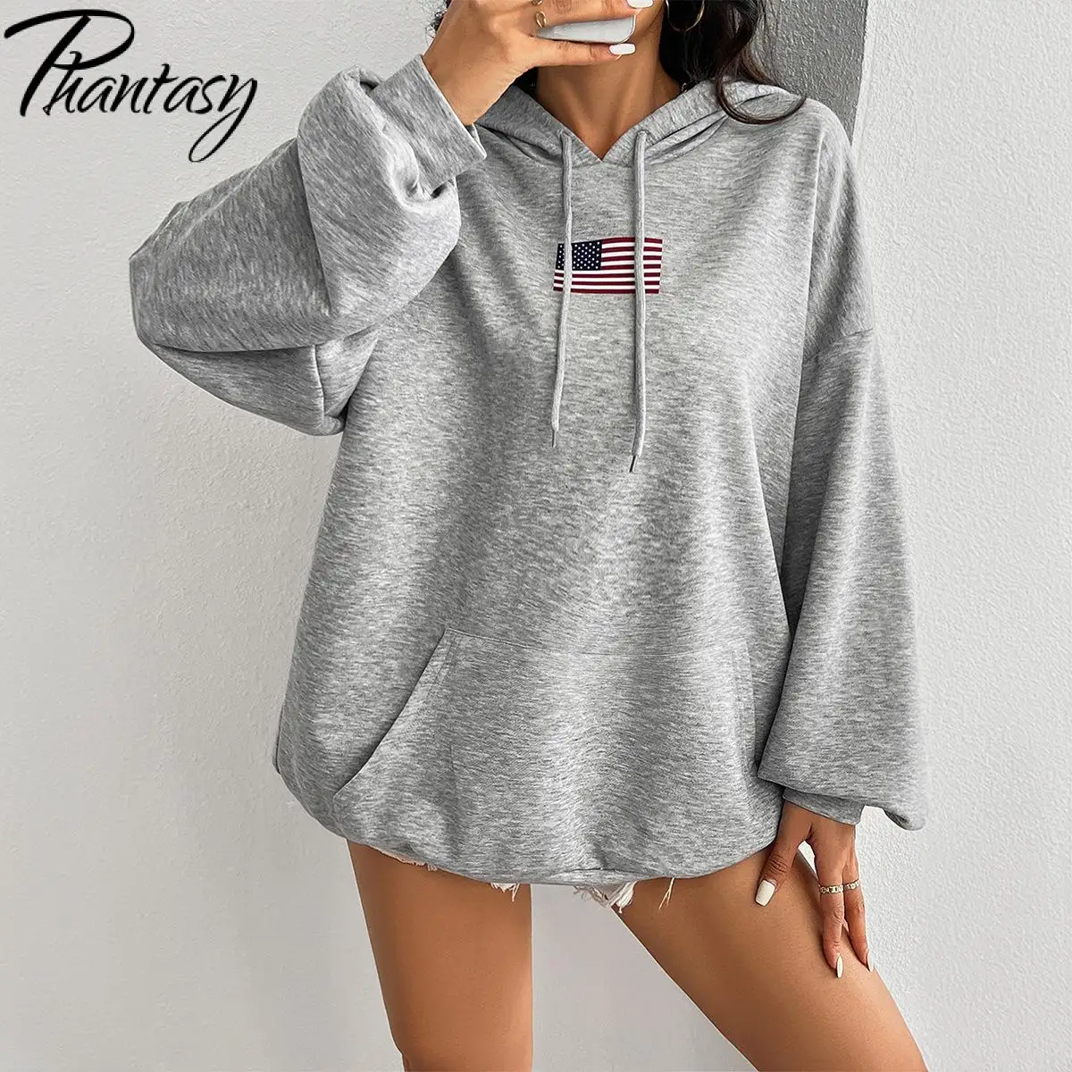 Phantasy серые женские толстовки