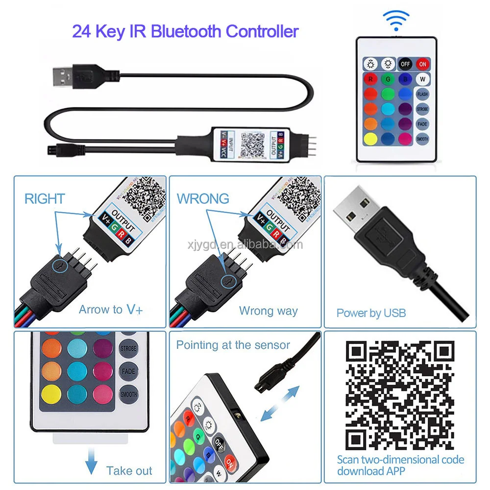 Dc5v usb светодиодный rgb-контроллер - Фотография_5