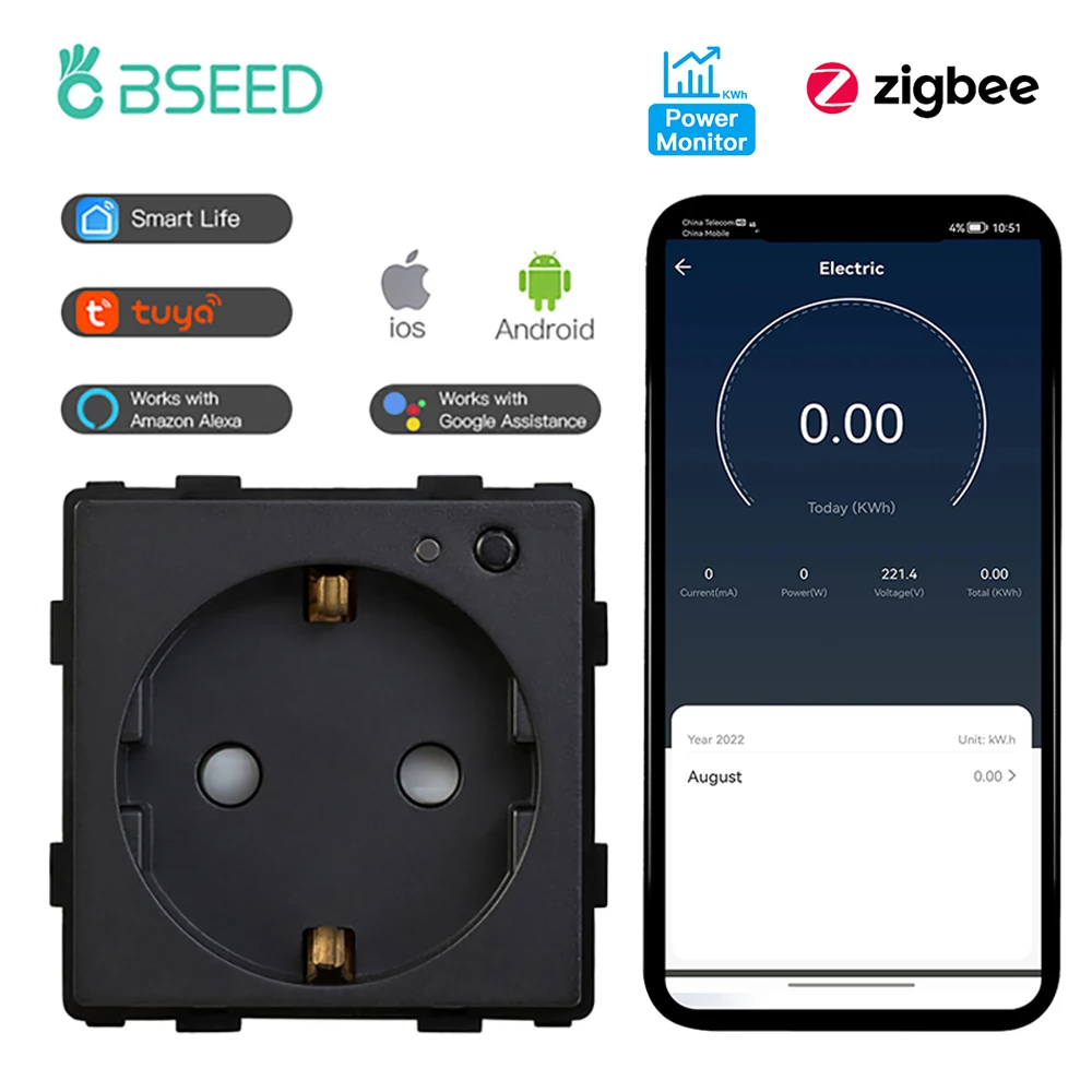 Настенная розетка bseed zigbee - Фотография_5