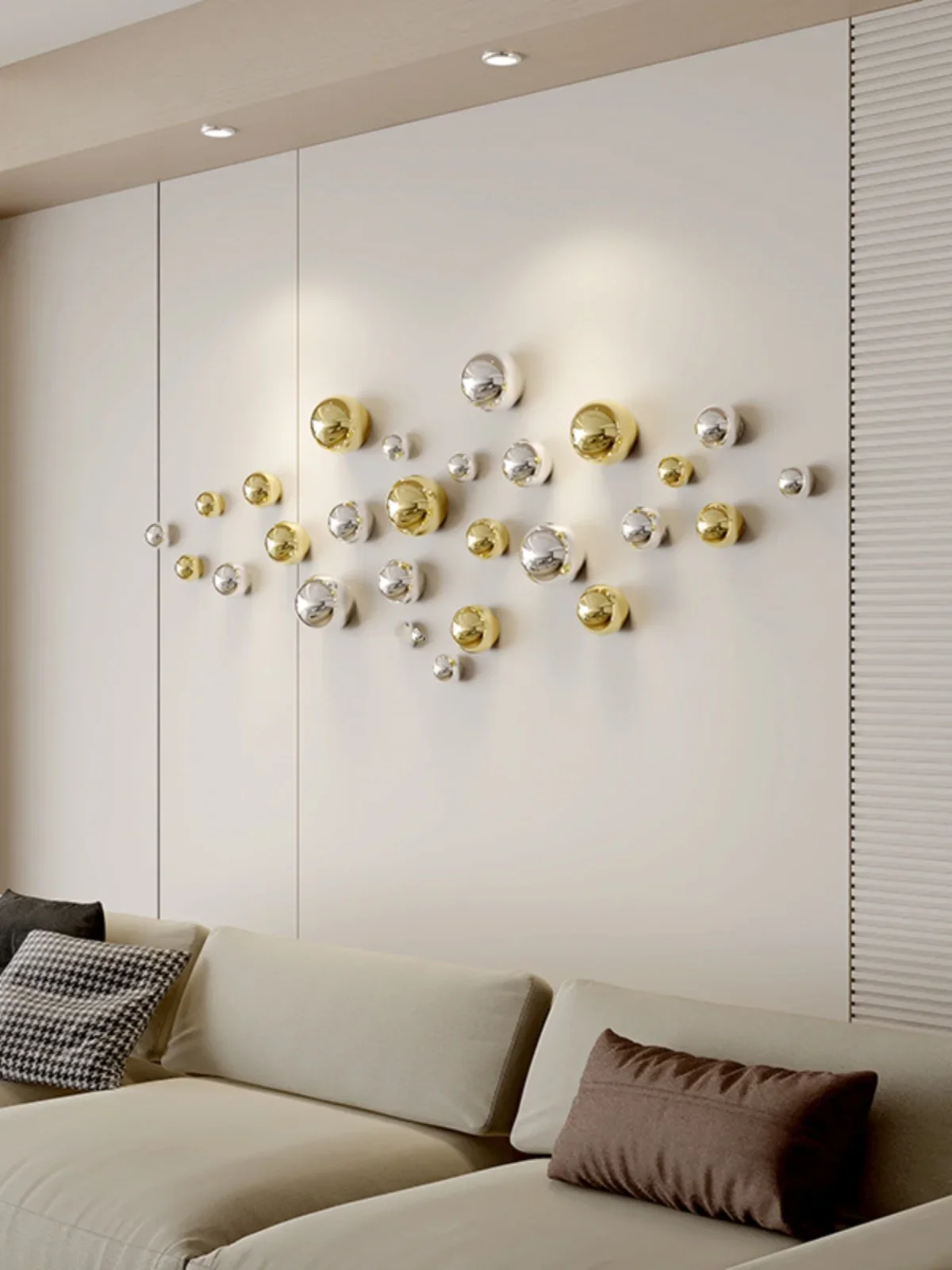 Искусственный декоративный шар из нержавеющей стали - Фотография_4