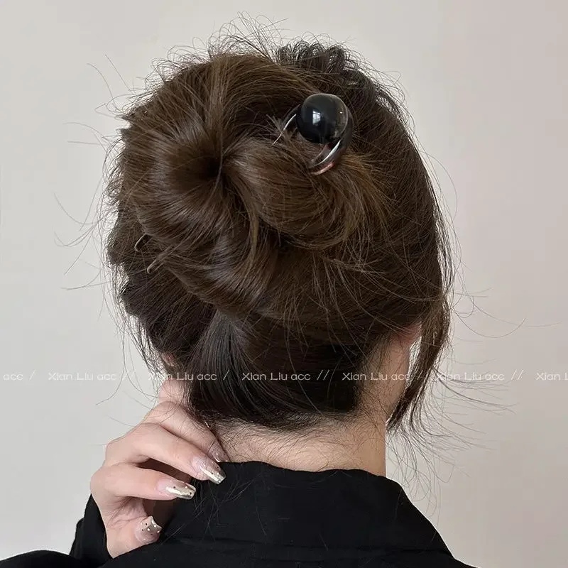 Модная цветная u-образная заколка для волос - Фотография_4