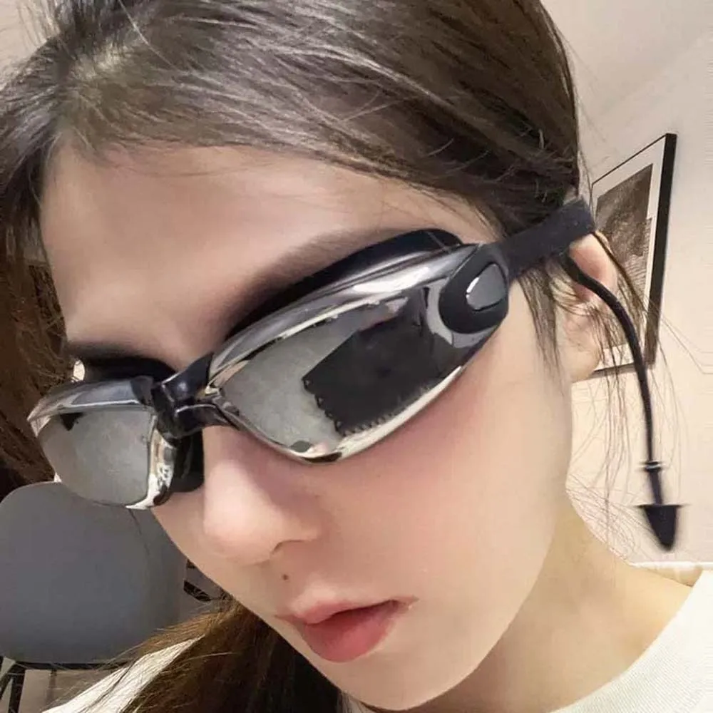 Черные 3d очки для плавания - Фотография_3
