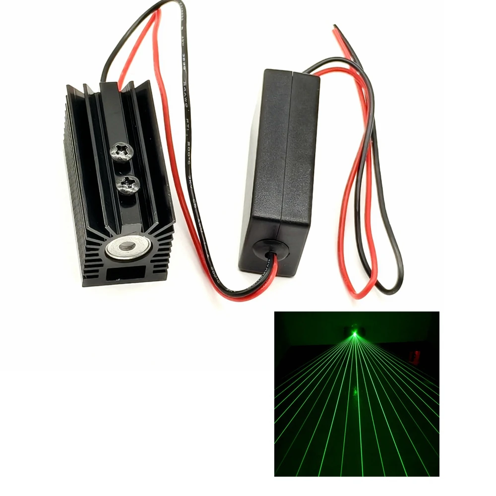 532 нм, 50 мвт, веерообразный лазерный