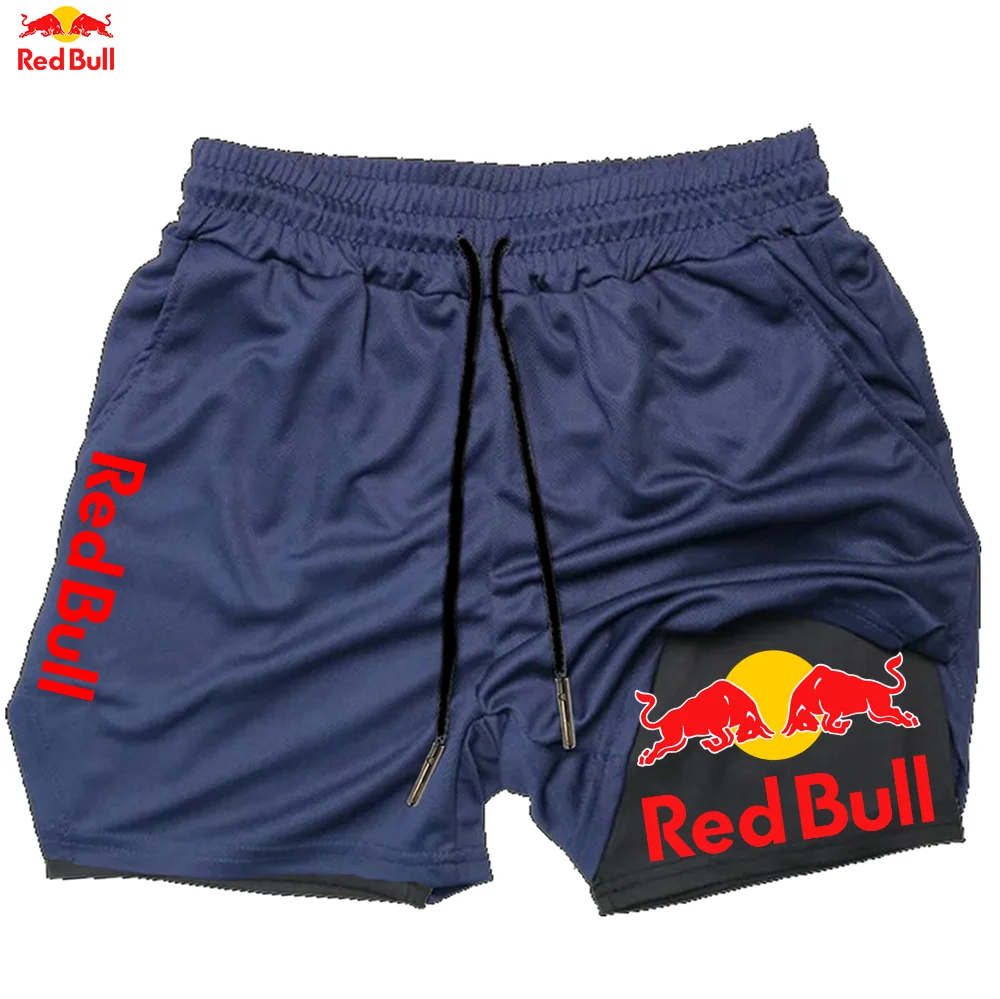 Red bull новейшие шорты для мужчин 2 в 1 - Фотография_6