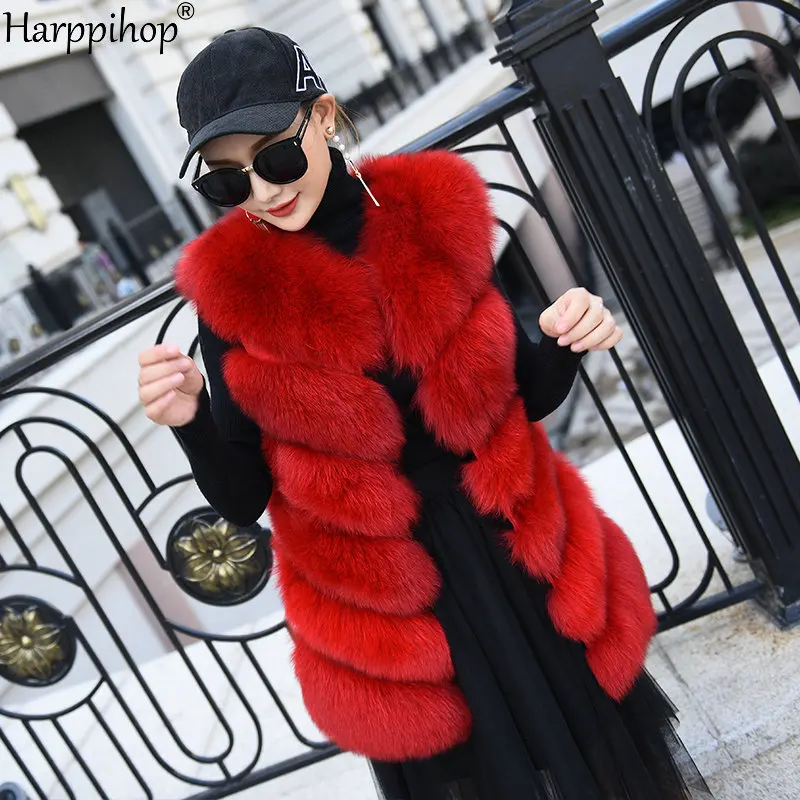 Жилет женский из натурального лисьего меха - Фотография_6