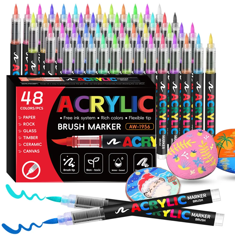 Acrylic marker pen paint brush