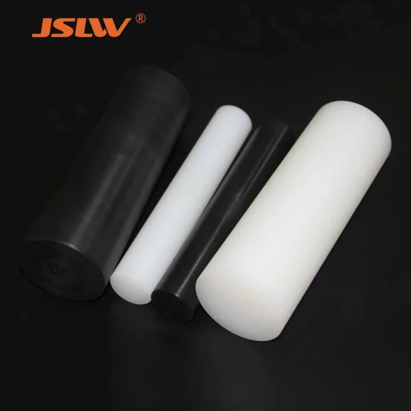 Белые и черные нейлоновые стержни pa6