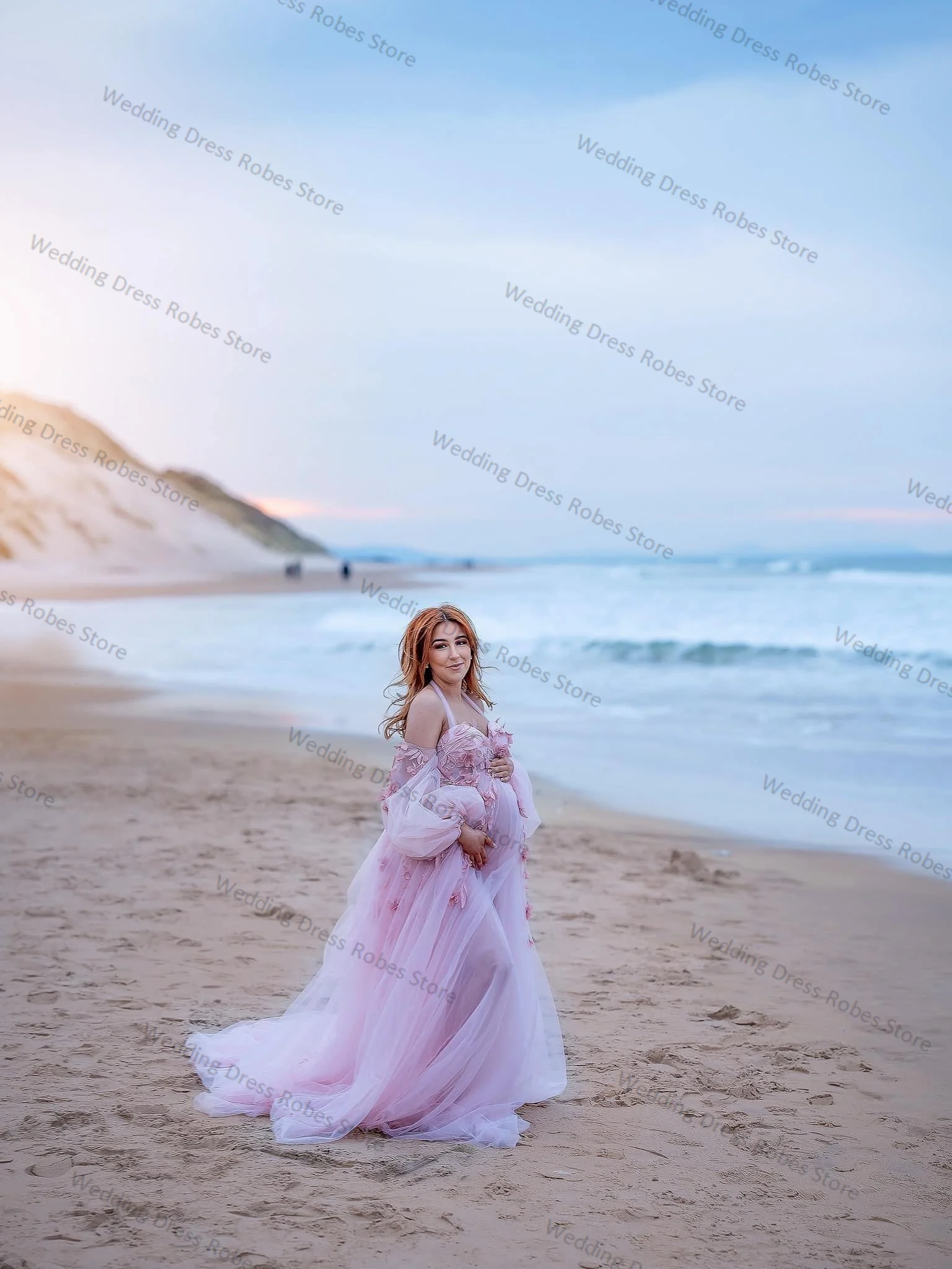 Шампанское платье для беременных - Фотография_4