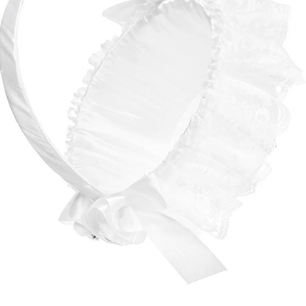 Элегантная кружевная корзина с цветами - Фотография_2