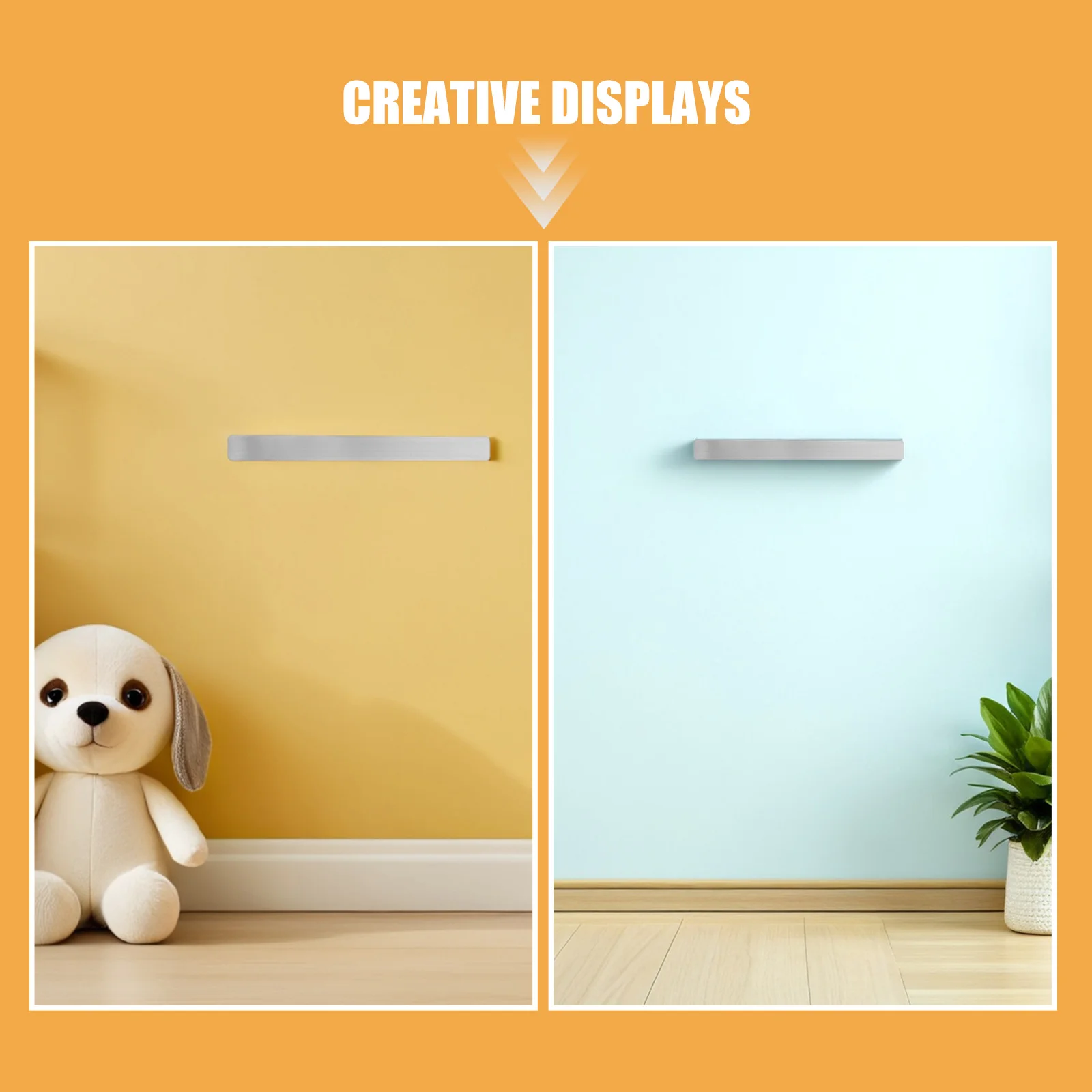 Клейкие металлические полоски для стены - Фотография_2