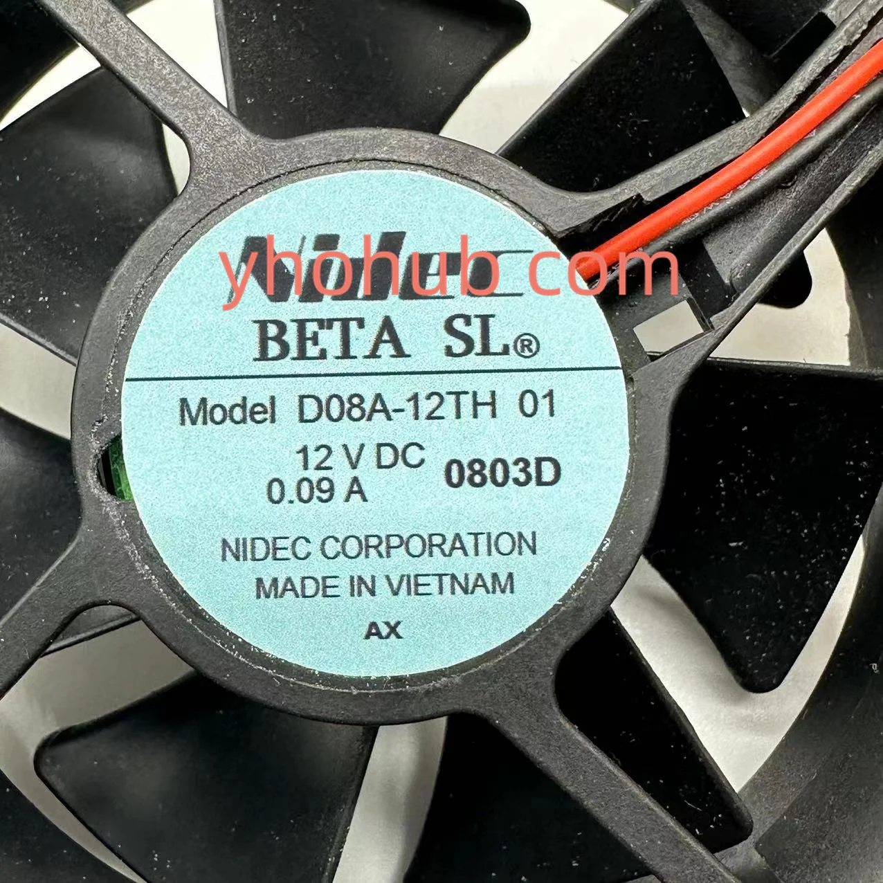 Двухпроводной вентилятор охлаждения сервера nidec d08a-12th 01 dc 12v 0 - Фотография_3