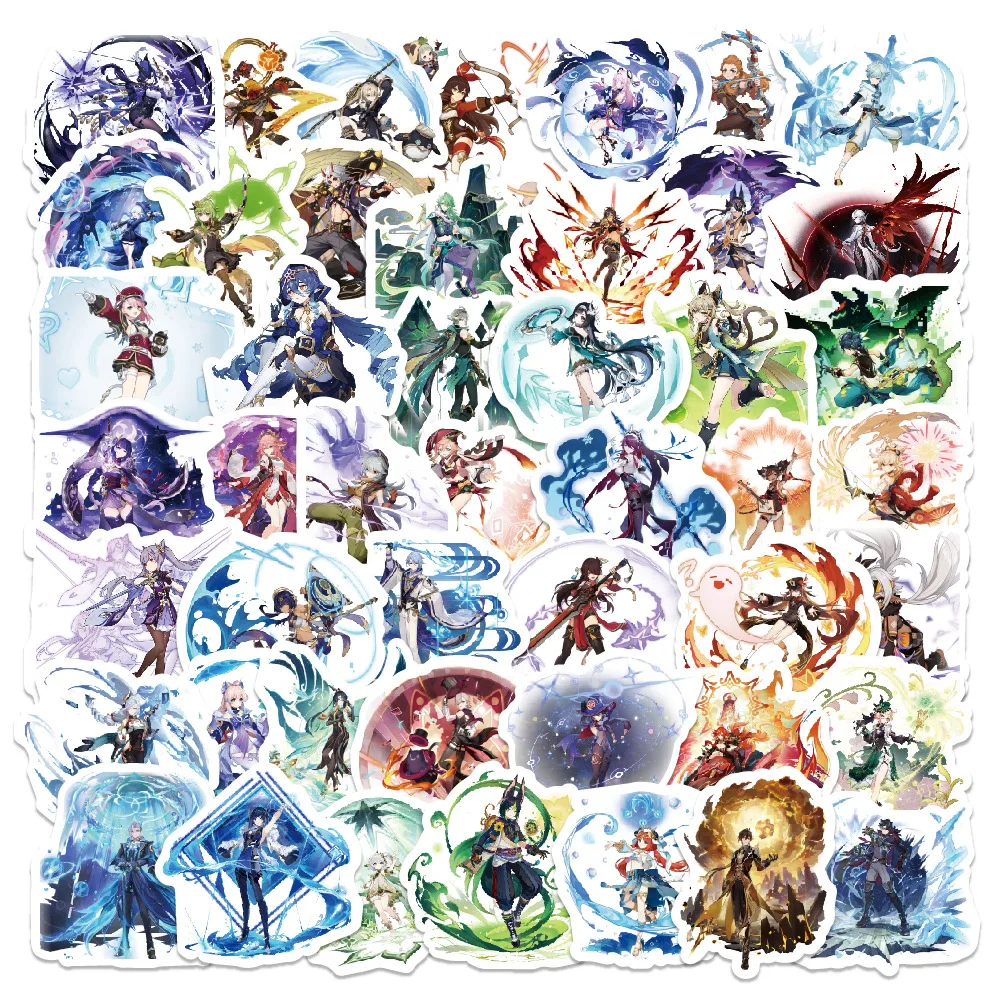 Genshin игровая наклейка милый - Фотография_3