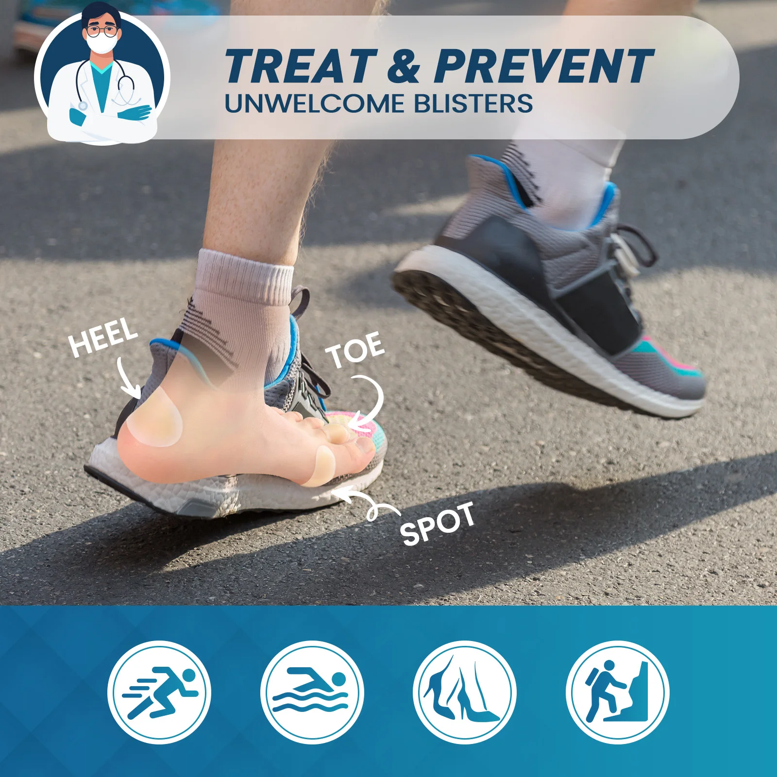 Sumifun blister patch foot care