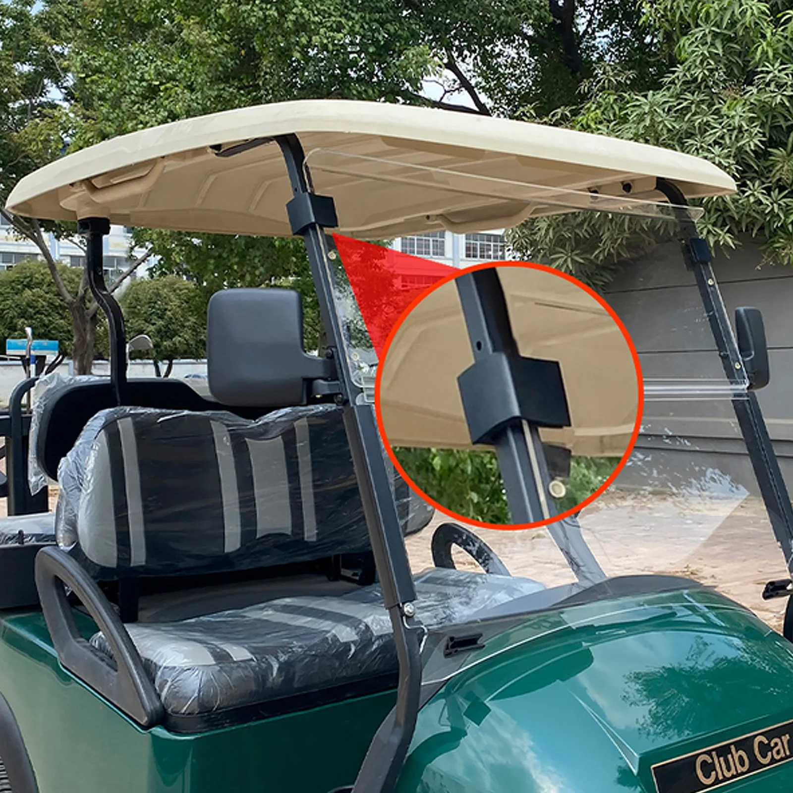 Зажимы для лобового стекла тележки для гольфа - Фотография_2