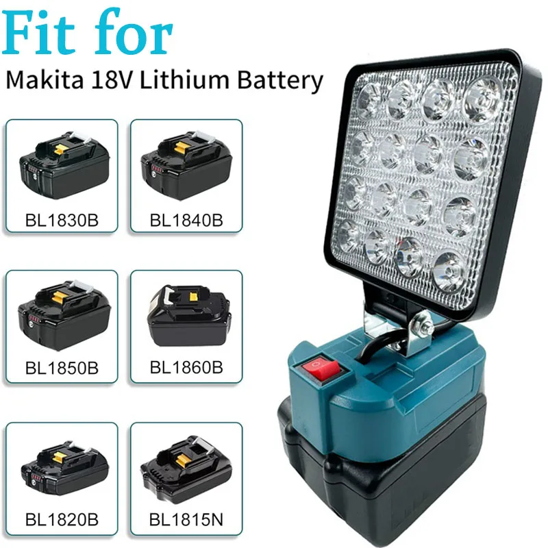 Беспроводной светодиодный рабочий фонарь для makita - Фотография_2