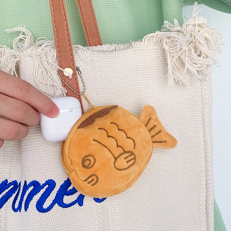 Новый японский милый плюшевый кошелек snapper fish doll - Фотография_5