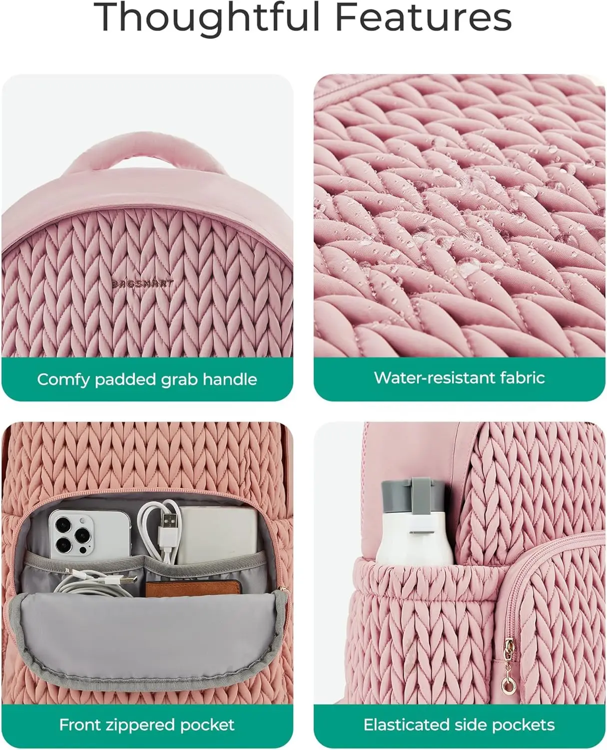 Женский студенческий рюкзак bagsmart - Фотография_4