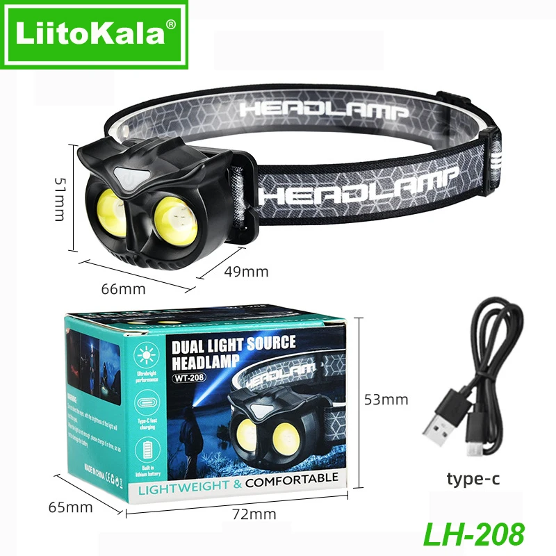 Налобный фонарь liitokala с маленькой совой
