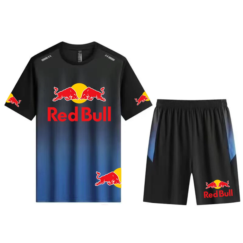 Мужская летняя спортивная одежда red bull racing из ледяного шелка - Фотография_6