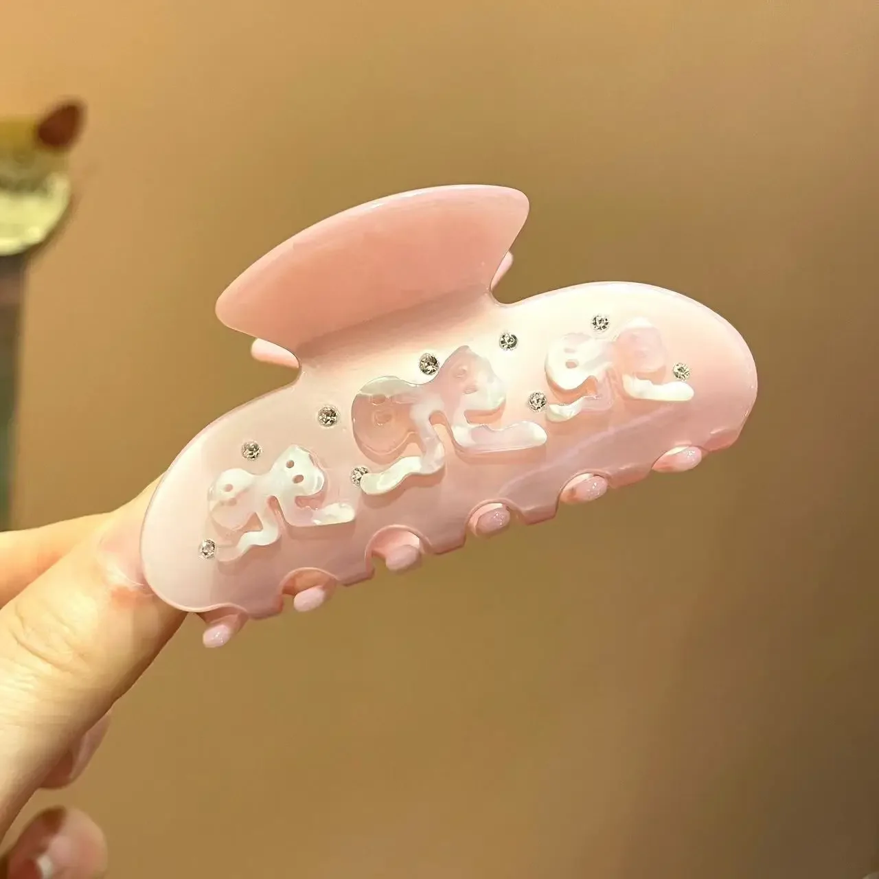 Новый сладкий розовый бант для волос - Фотография_4