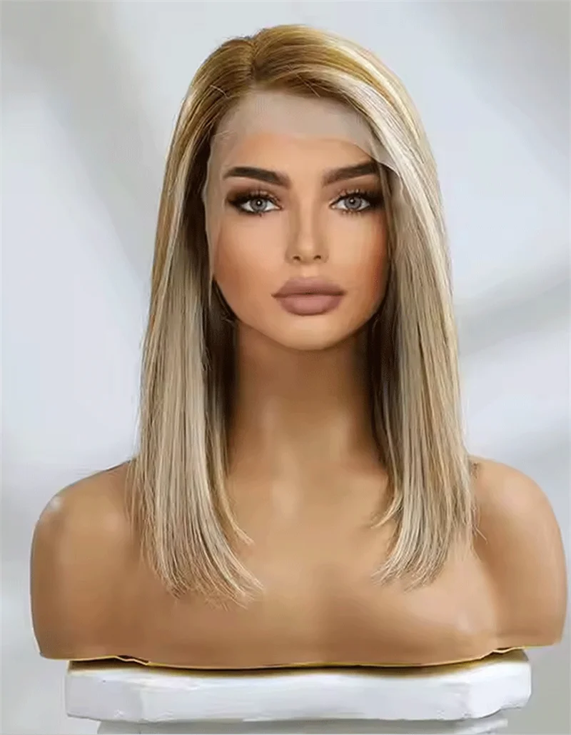 Парик боб ombre платиновый блондин - Фотография_2