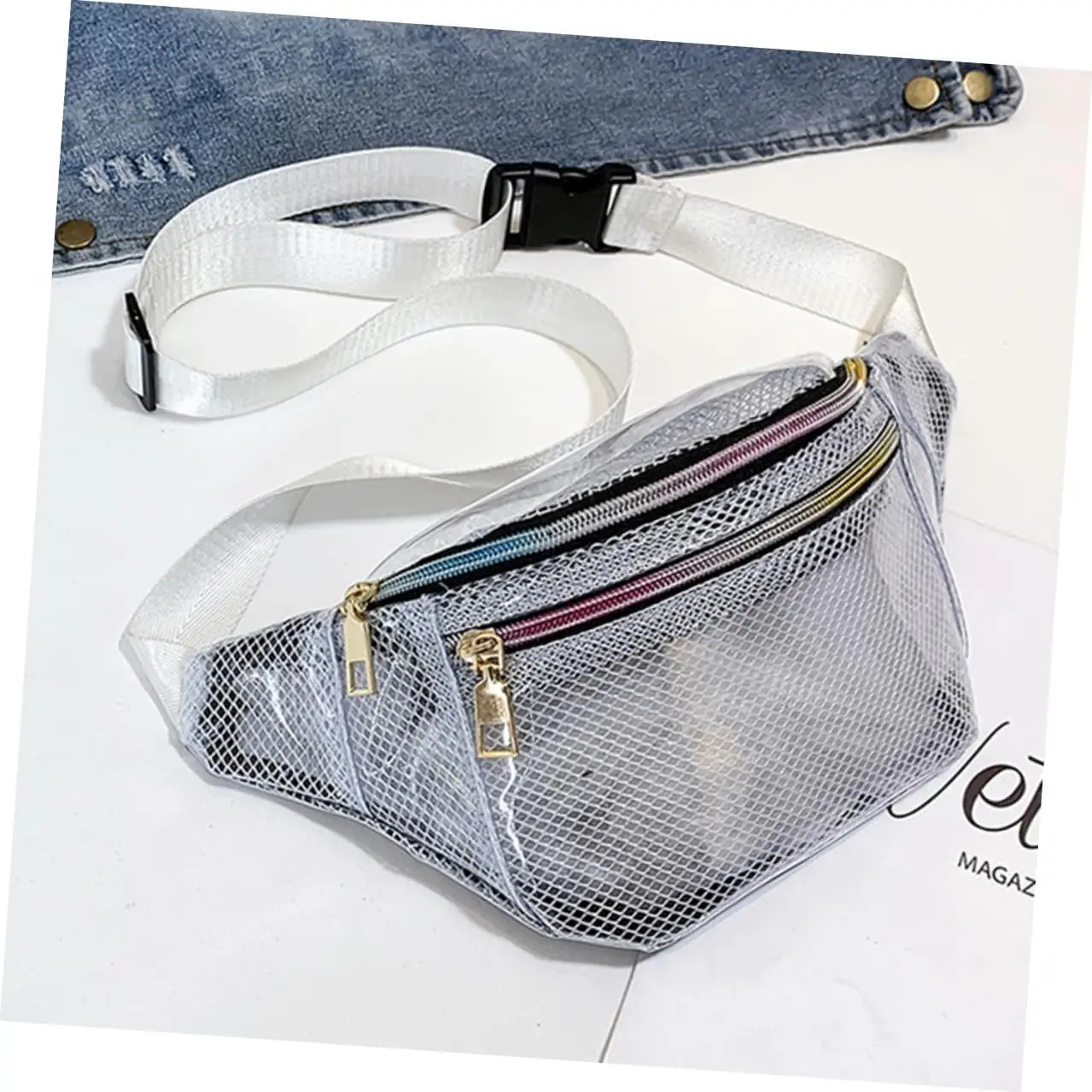 Поясная сумка из пвх для женщин - Фотография_2